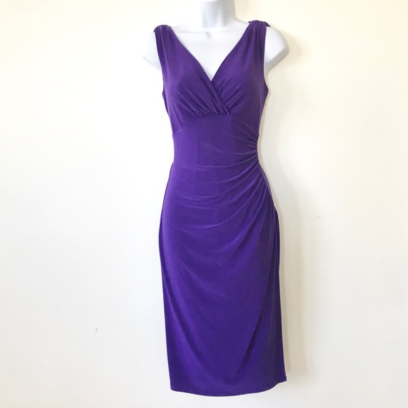 Lauren Ralph Lauren Dresses & Skirts - LAUREN by Ralph Lauren Dress Ruched Purple Size 2